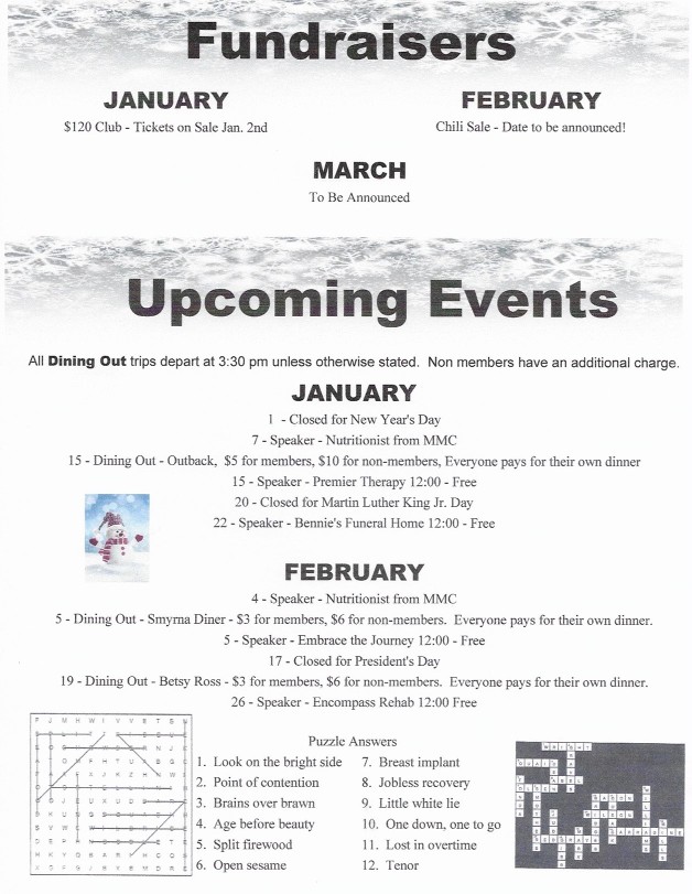 upcoming events