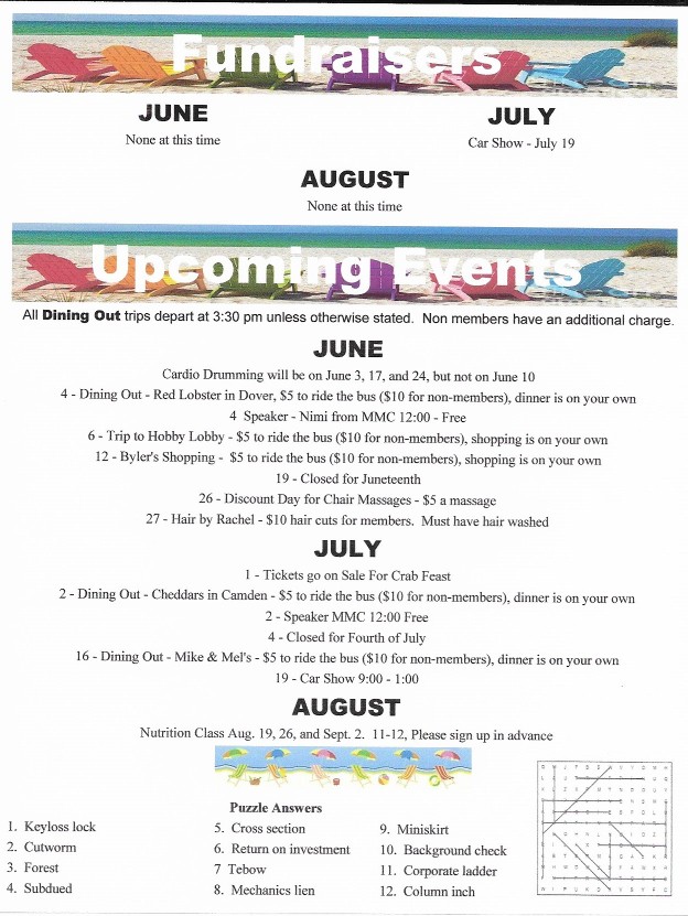 upcoming events
